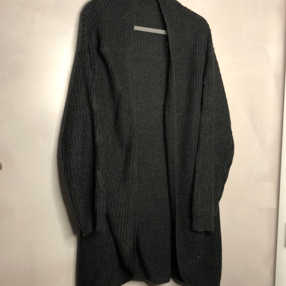 Black/Gray Long Sweater 3X
